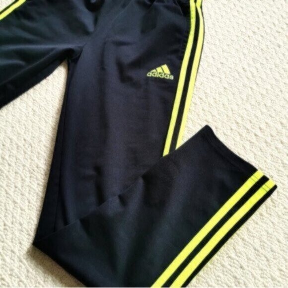Adidas neon yellow/green joggers - Picture 2 of 3